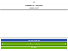 Tablet Screenshot of goldenhouseperrysburg.com